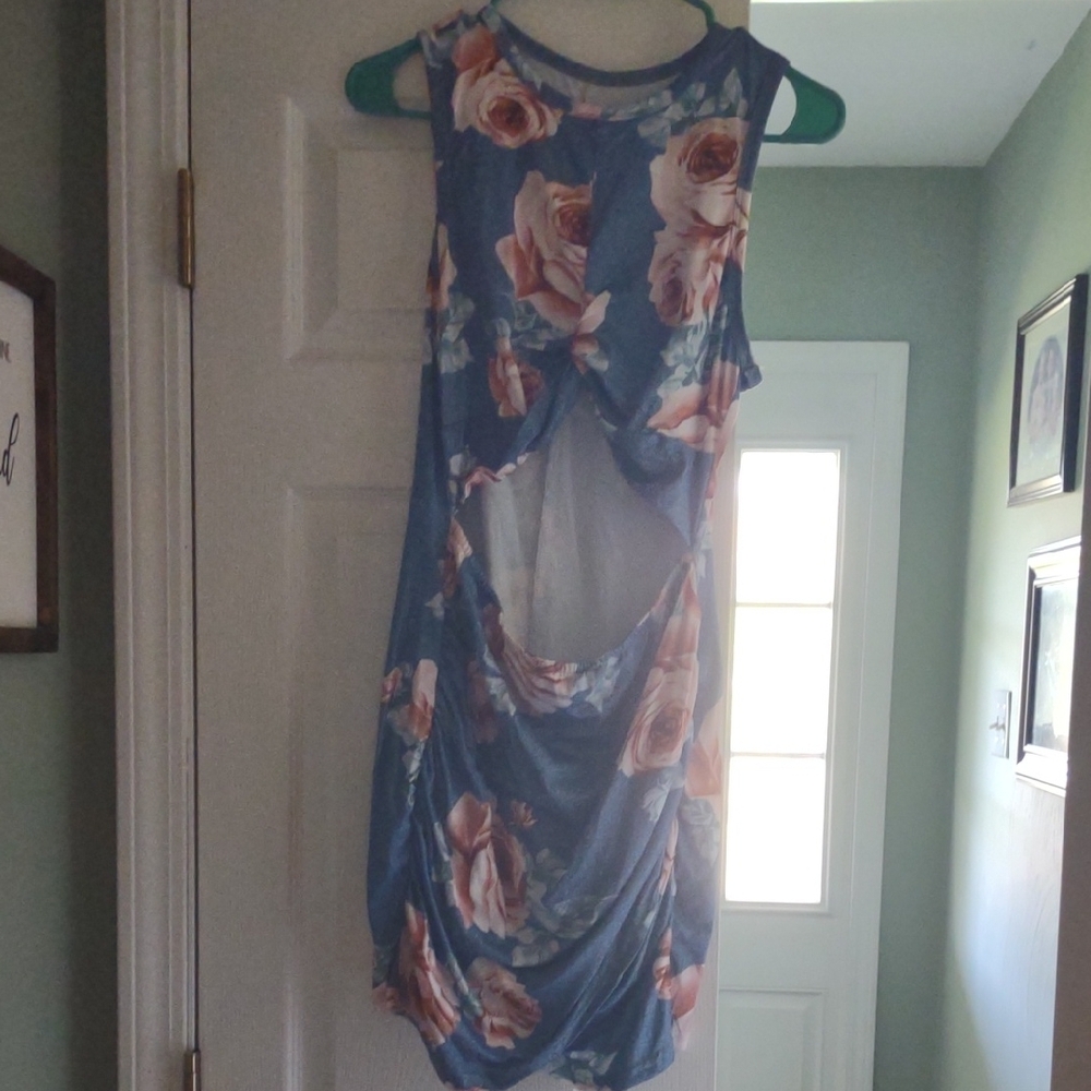 Floral Cutout Dress